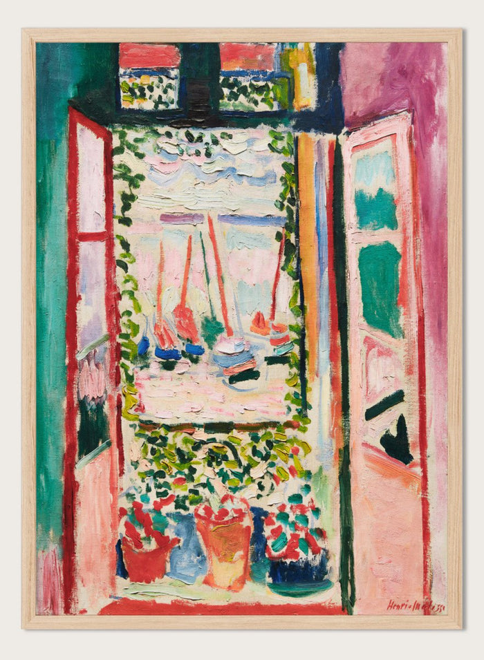 Henri Matisse The Open Window 1905 Art Print_Sugar & Canvas_Henri Matisse