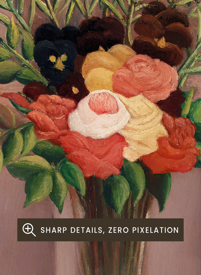 Henri Rousseau Bouquet of Flowers Art Print