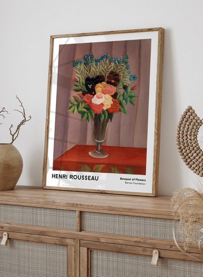 Henri Rousseau Bouquet of Flowers Art Print