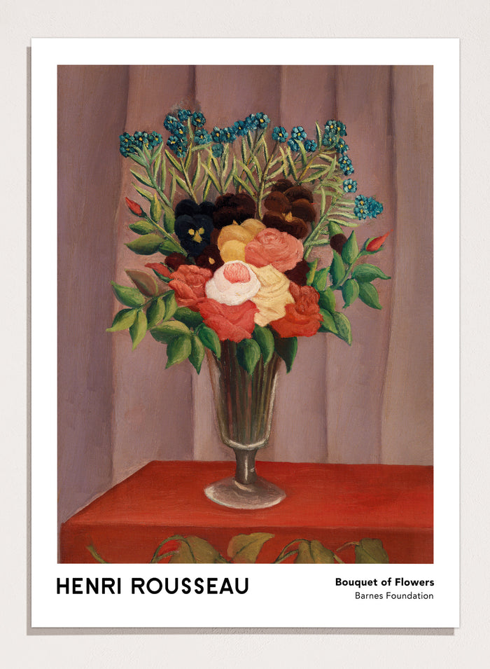 Henri Rousseau Bouquet of Flowers Art Print