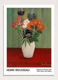 Henri Rousseau Bouquet of Flowers with China Asters and Tokyos Art Print