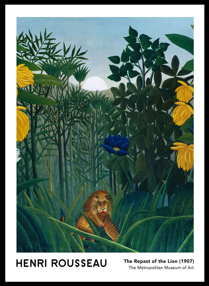 Henri Rousseau The Repast of the Lion 1907 Art Print_Sugar & Canvas