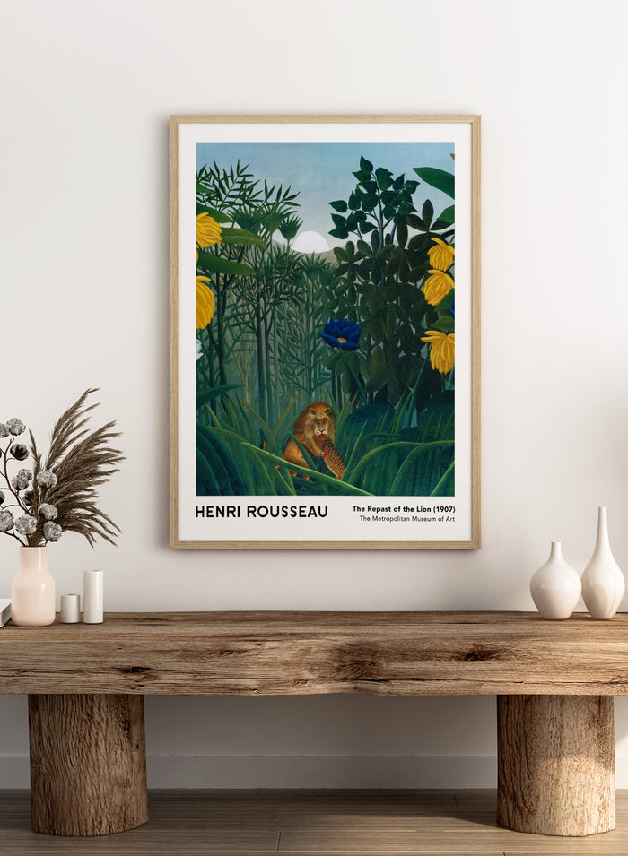 Henri Rousseau The Repast of the Lion 1907 Art Print