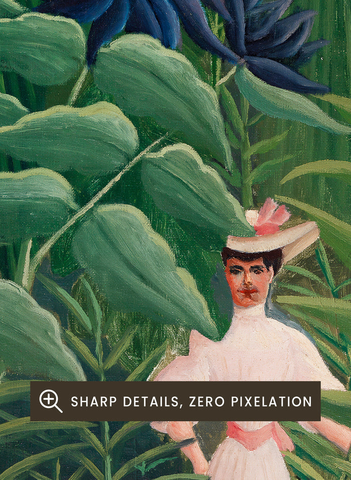 Henri Rousseau Woman Walking in an Exotic Forest 1905 Art Print