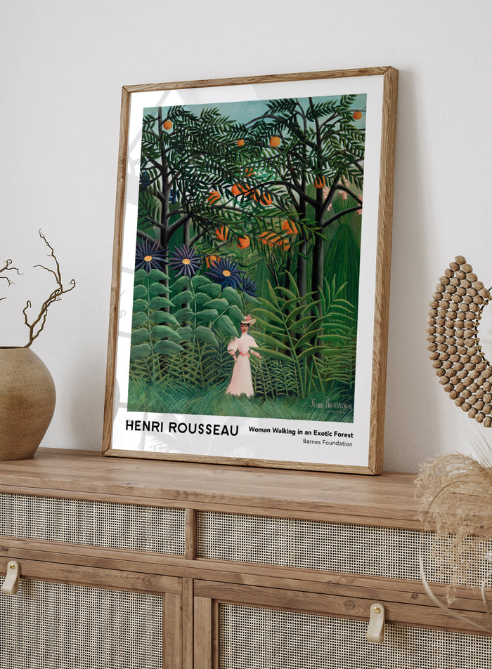 Henri Rousseau Woman Walking in an Exotic Forest 1905 Art Print