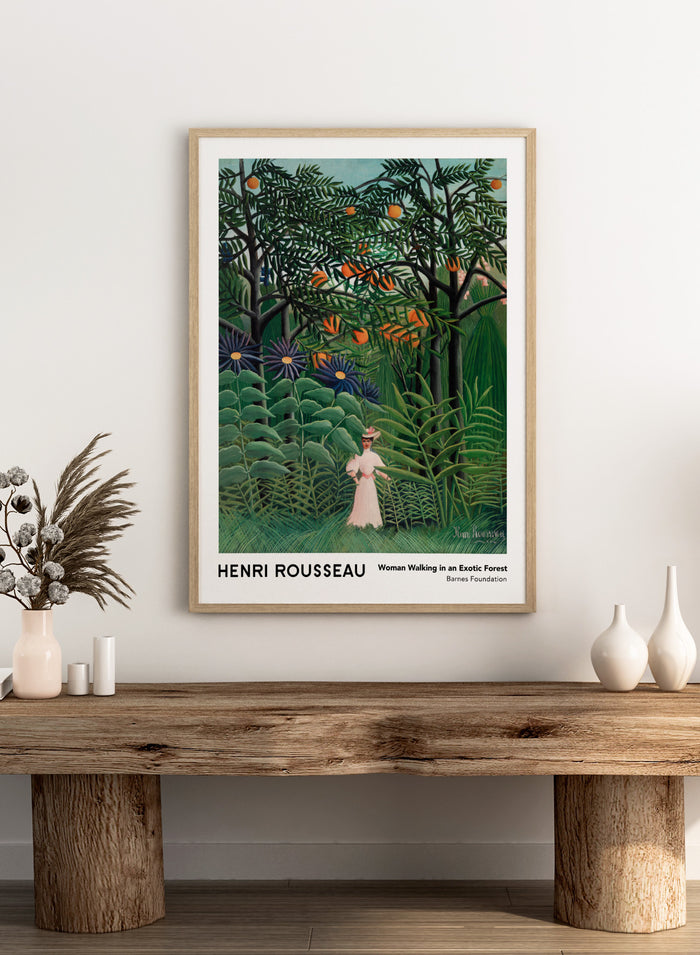 Henri Rousseau Woman Walking in an Exotic Forest 1905 Art Print