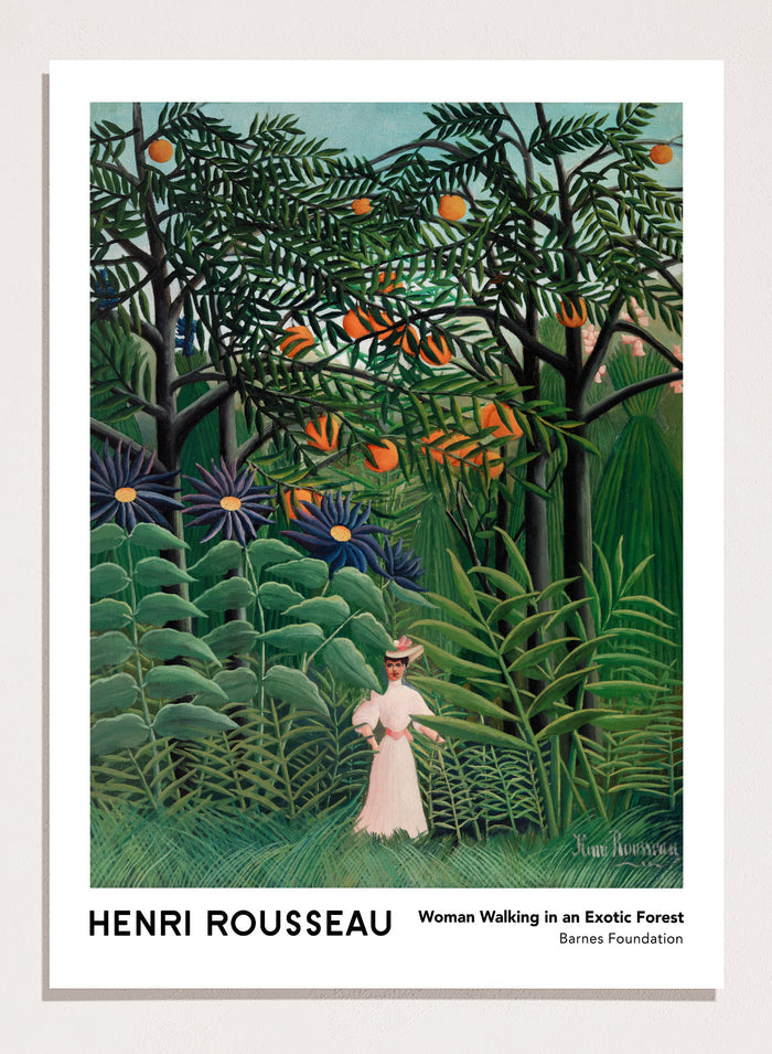 Henri Rousseau Woman Walking in an Exotic Forest 1905 Art Print
