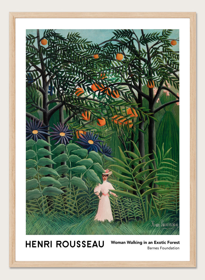 Henri Rousseau Woman Walking in an Exotic Forest 1905 Art Print
