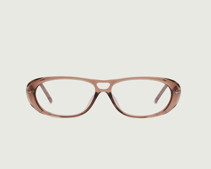 Barley::Hoffman Eyeglasses pilot brown Plant-based Plastic  front
