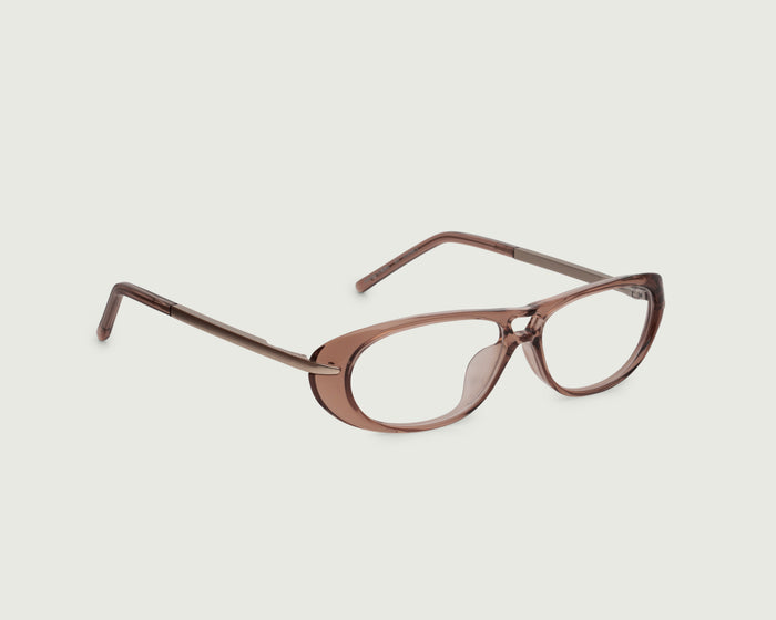 Barley::Hoffman Eyeglasses pilot brown Plant-based Plastic  front diagonal