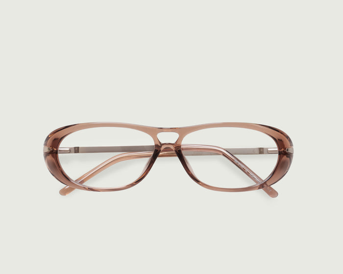 Barley::Hoffman Eyeglasses pilot brown Plant-based Plastic  top