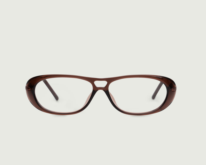 Whiskey::Hoffman Eyeglasses pilot brown Plant-based Plastic  front
