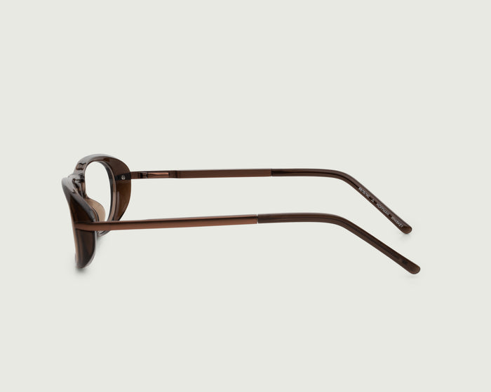 Whiskey::Hoffman Eyeglasses pilot brown Plant-based Plastic  side
