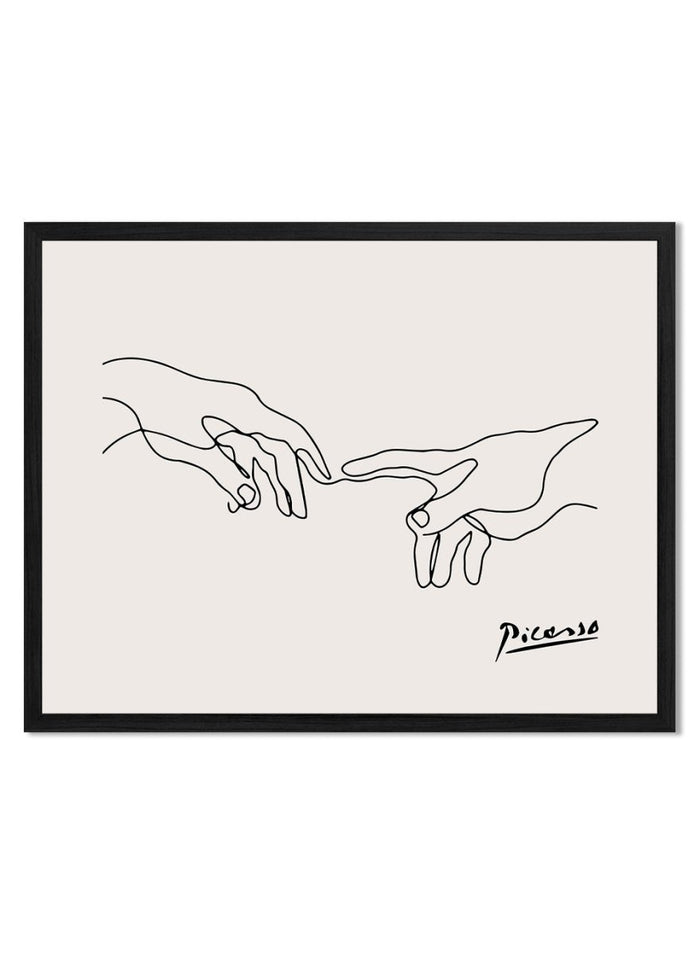 Holding Hands Line Art Print_Sugar & Canvas_Picasso