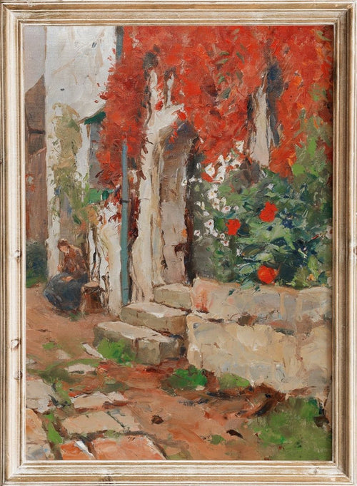 "House with Wild Vines" Art Print_Sugar & Canvas_Franz Gruber-Gleichenberg