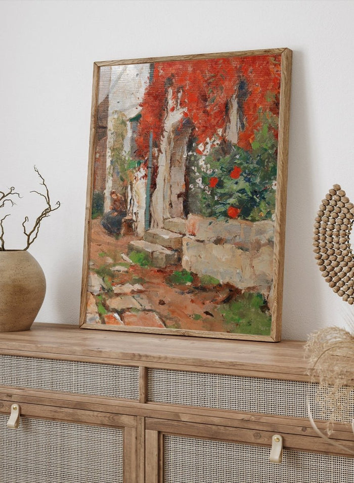 "House with Wild Vines" Art Print_Sugar & Canvas_Franz Gruber-Gleichenberg