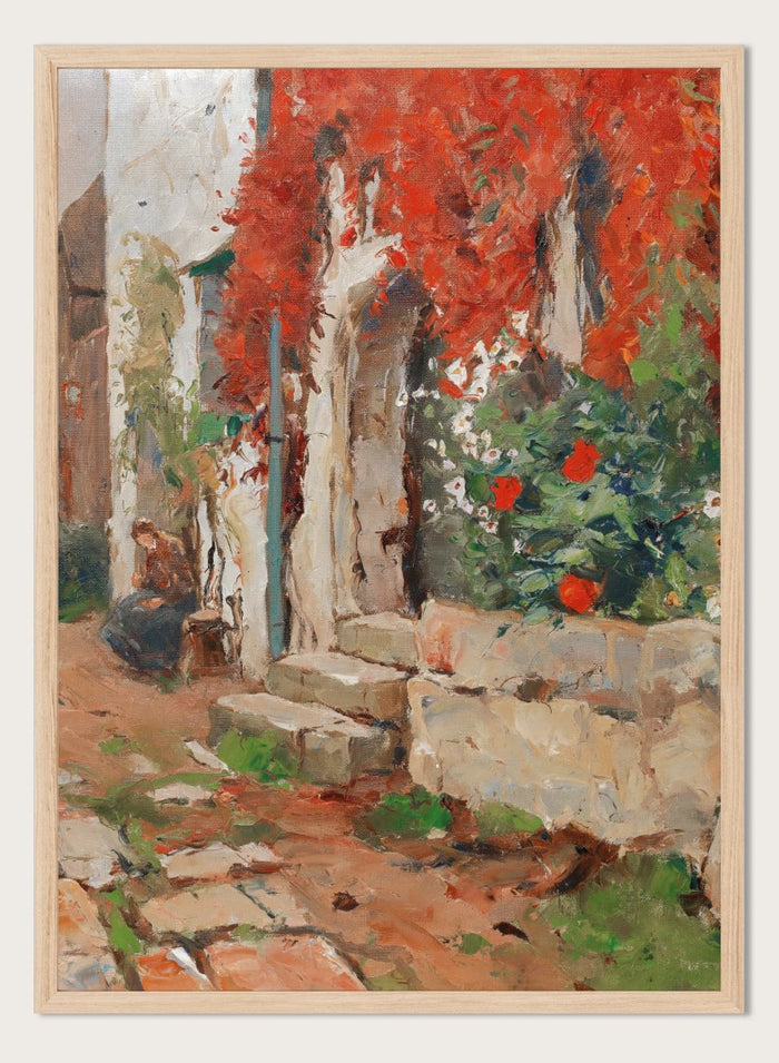 "House with Wild Vines" Art Print_Sugar & Canvas_Franz Gruber-Gleichenberg