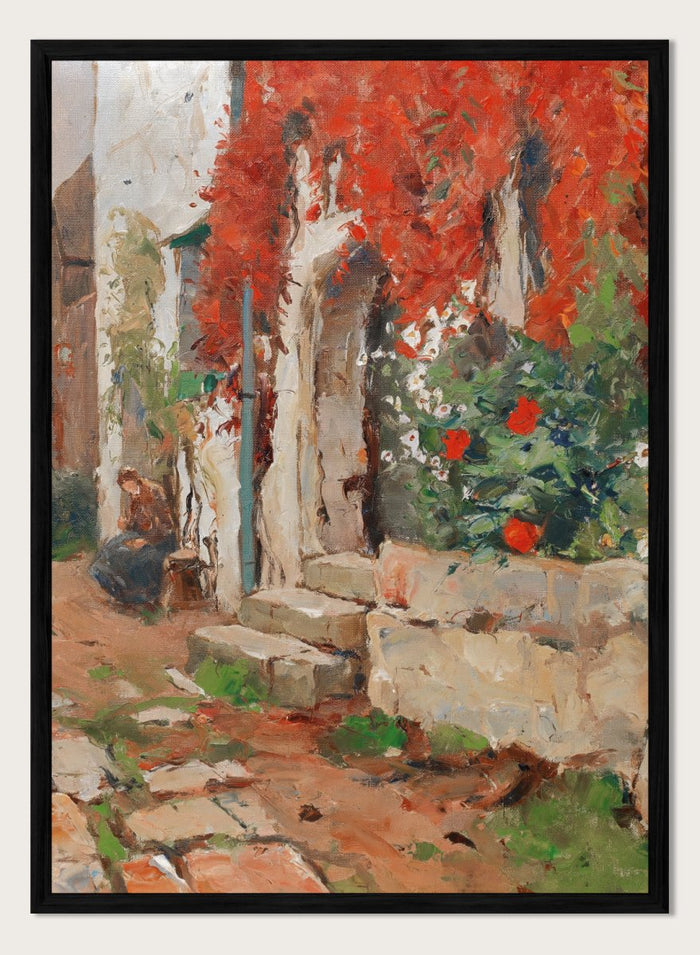 "House with Wild Vines" Art Print_Sugar & Canvas_Franz Gruber-Gleichenberg