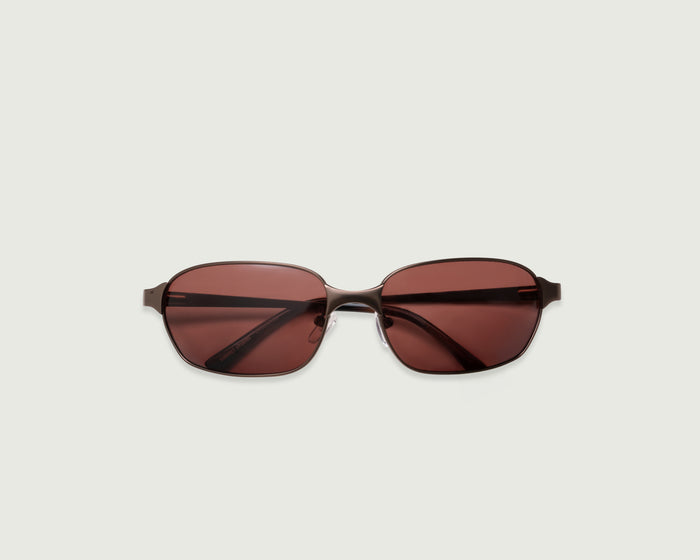 Umber::Hunter Sunglasses rectangle Brown metal top