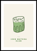 'Iced Matcha Club No. 09' Aesthetic Art Print_Sugar & Canvas_Sugar & Canvas