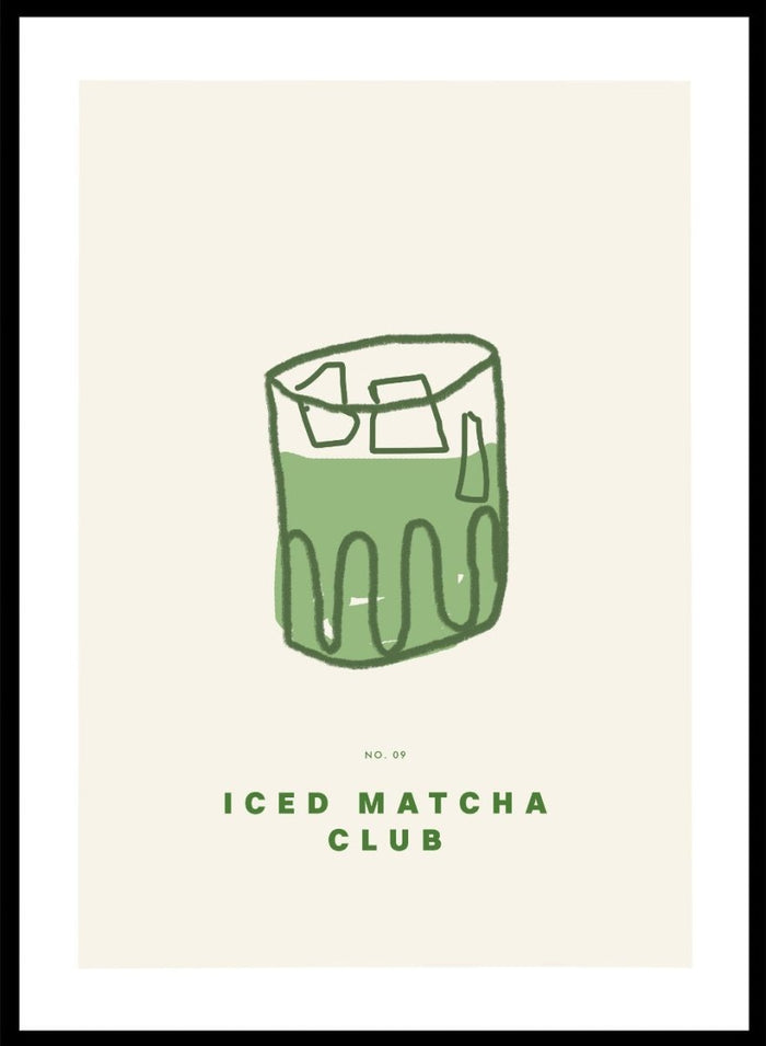 'Iced Matcha Club No. 09' Aesthetic Art Print_Sugar & Canvas_Sugar & Canvas