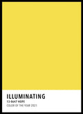 Illuminating Yellow Color Card Art Print_Sugar & Canvas_Sugar & Canvas
