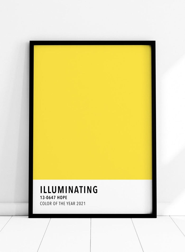 Illuminating Yellow Color Card Art Print_Sugar & Canvas_Sugar & Canvas