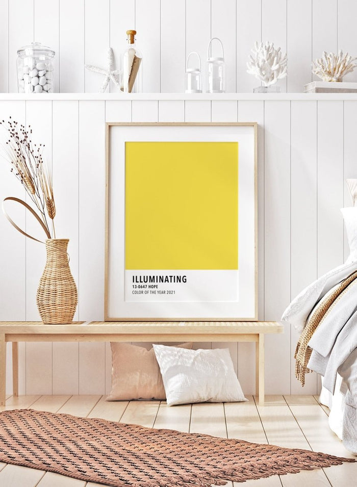 Illuminating Yellow Color Card Art Print_Sugar & Canvas_Sugar & Canvas