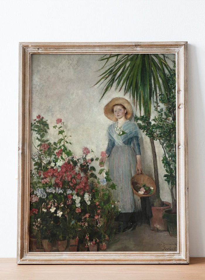 "In the Orangery" Art Print_Sugar & Canvas_Olga Boznanska