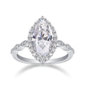 Infante White Marquise Moissanite Ring