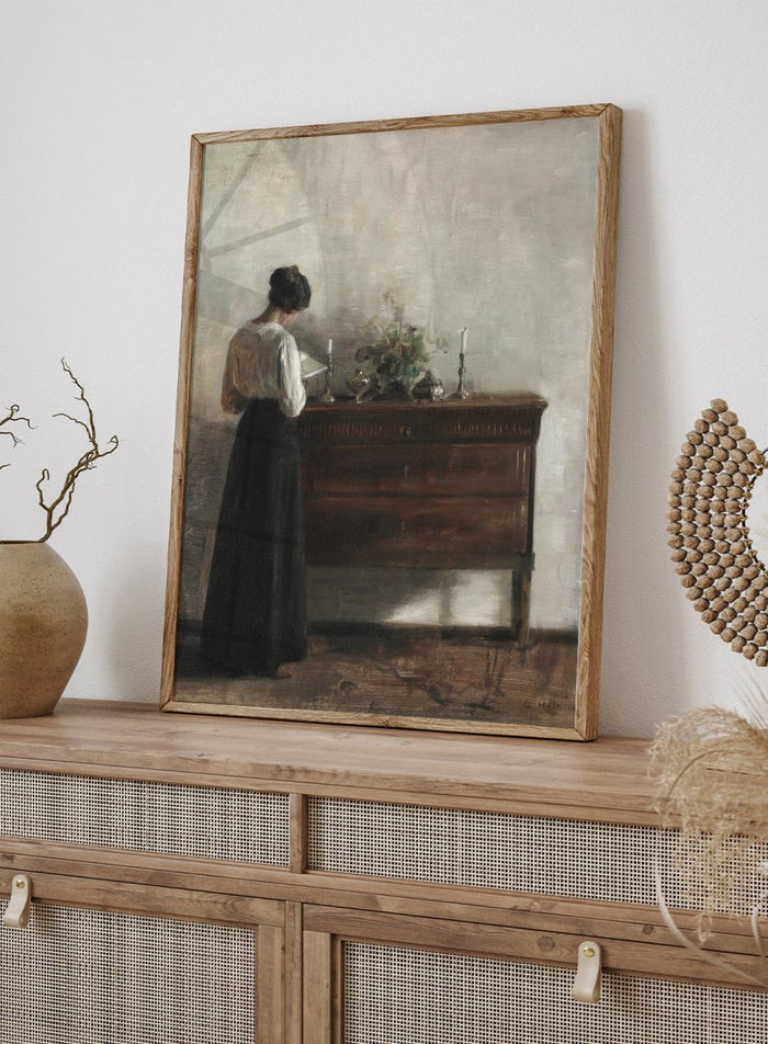 "Interior with the Artist's Wife" Art Print_Sugar & Canvas_Carl Holsøe