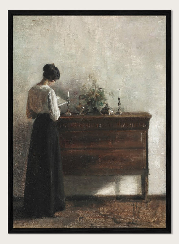 "Interior with the Artist's Wife" Art Print_Sugar & Canvas_Carl Holsøe