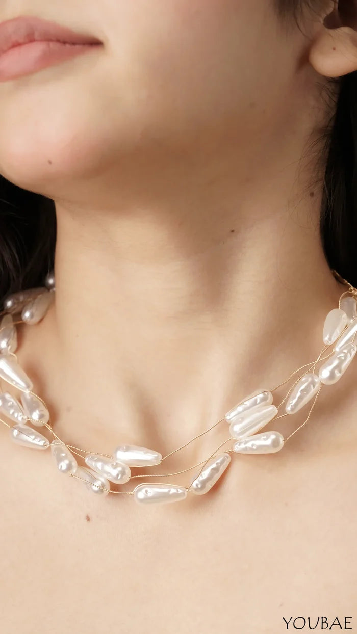 Ivory Capsule Anti Tarnish Stainless Steel Choker