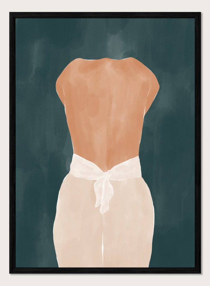 A4/8x12 inches (Framing Available) / Black Wood Frame