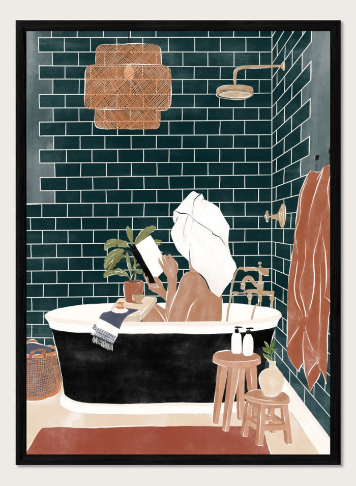 A4/8x12 inches (Framing Available) / Black Wood Frame