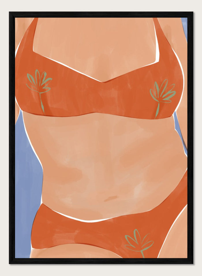 A4/8x12 inches (Framing Available) / Black Wood Frame