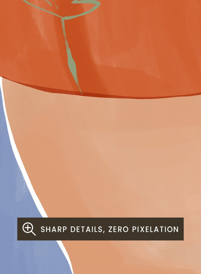 Bikini Babe by Ivy Green is a modern illustration art print featuring a confident bikini figure and warm summer tones. Premium fine art print with optional wood framing.