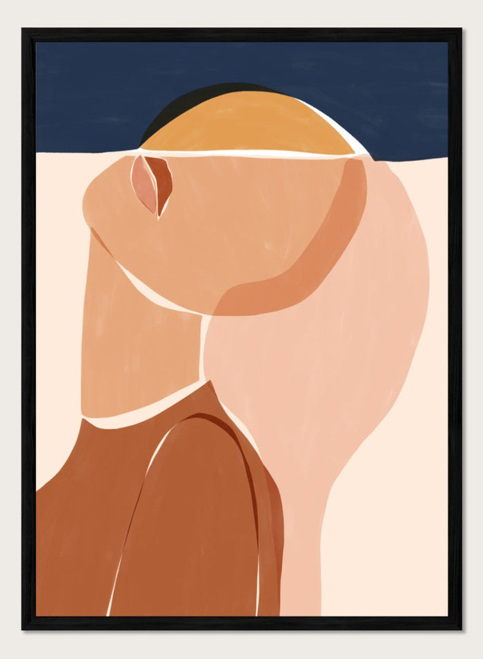 A4/8x12 inches (Framing Available) / Black Wood Frame