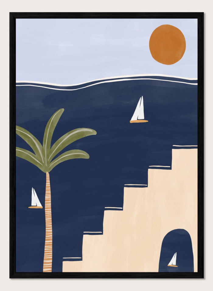 A4/8x12 inches (Framing Available) / Black Wood Frame