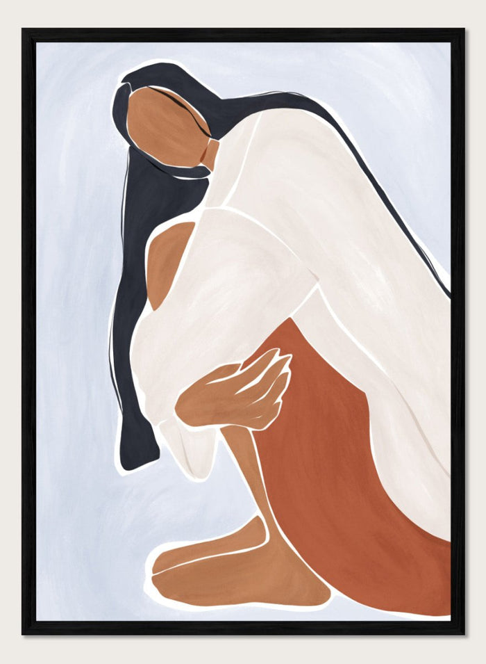 A4/8x12 inches (Framing Available) / Black Wood Frame