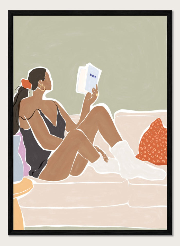 A4/8x12 inches (Framing Available) / Black Wood Frame