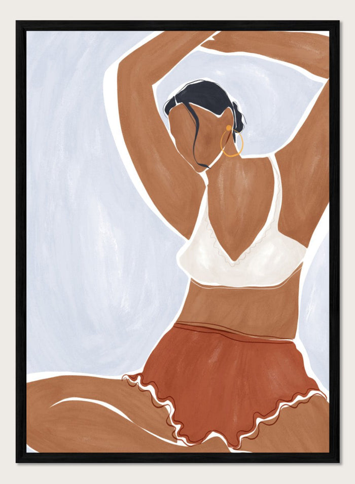 A4/8x12 inches (Framing Available) / Black Wood Frame