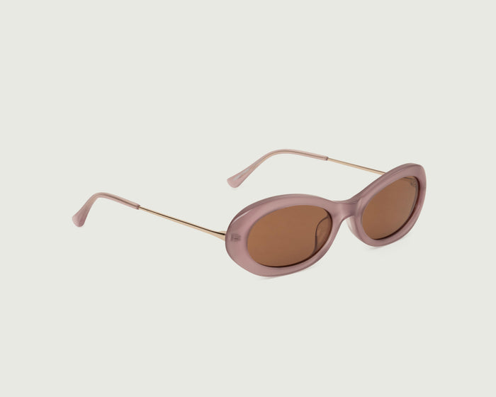 Fig::Jackie Sunglasses oval Purple acetate front diagonal