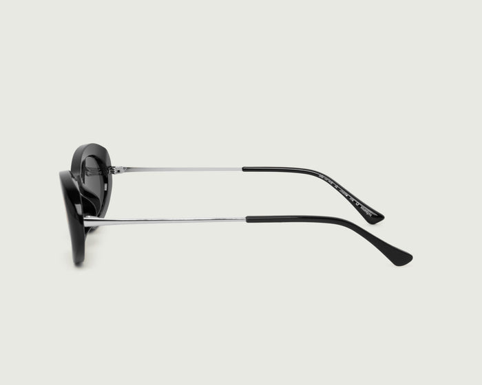 Ink::Jackie Sunglasses oval Black recycled polyester side
