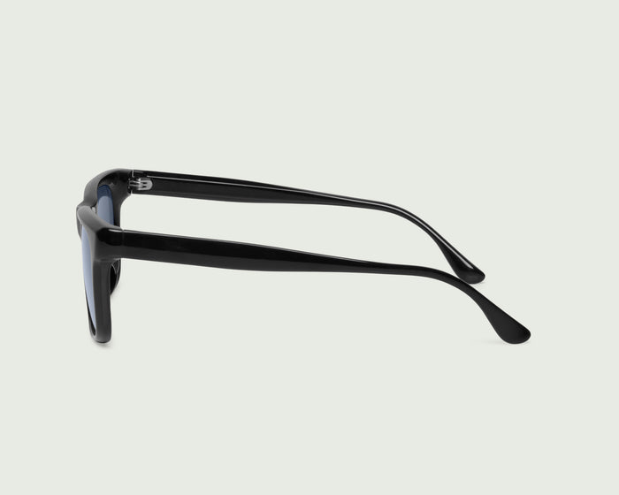 Ink::James Sunglasses rectangle black recycled polyester side
