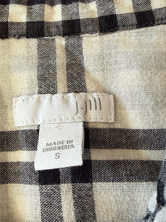 J.Jill Preowned great condition Size S Black/Ivory Tunic