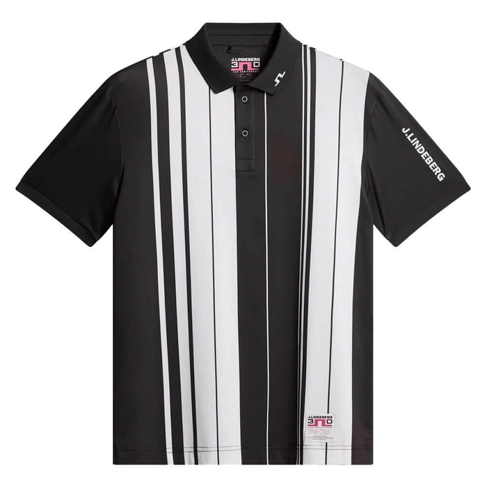 J.Lindeberg 30Y Tour Tech Striped Golf Polo Stripe Placement Graphic - SH26 Men