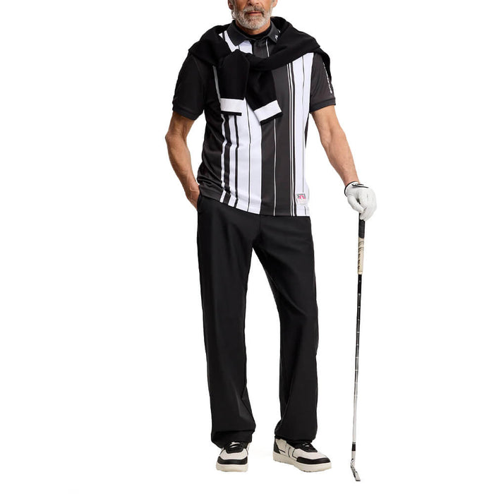 J.Lindeberg 30Y Tour Tech Striped Golf Polo Stripe Placement Graphic - SH26 Men