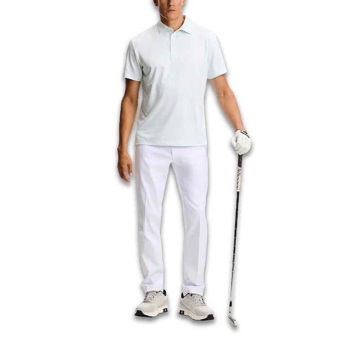 J.Lindeberg Bala Print Golf Polo Bias Bridge Bay White S - SH26 Men