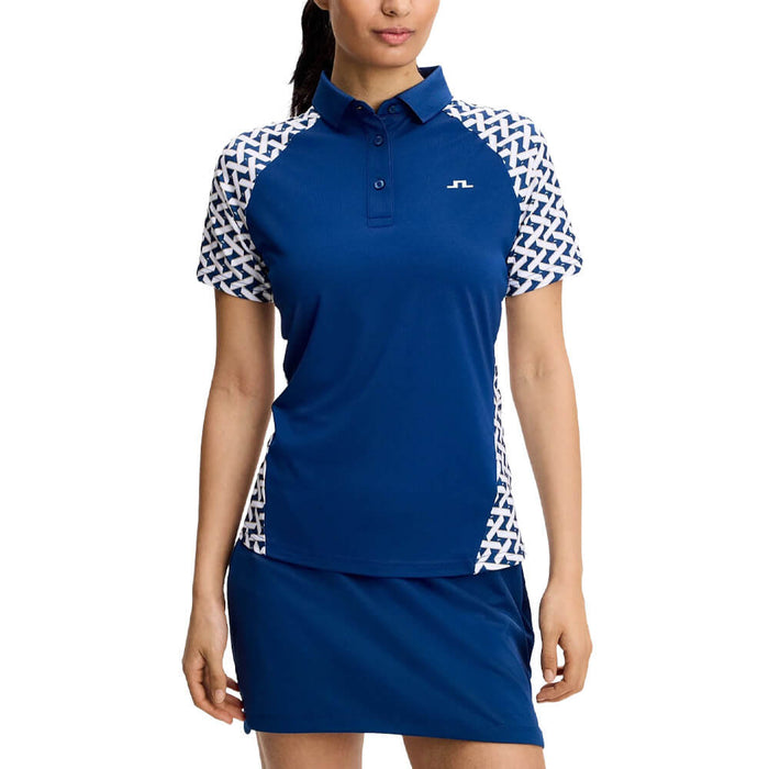 J.Lindeberg Chiara Golf Polo Ladder Estate White S - SH26 Women